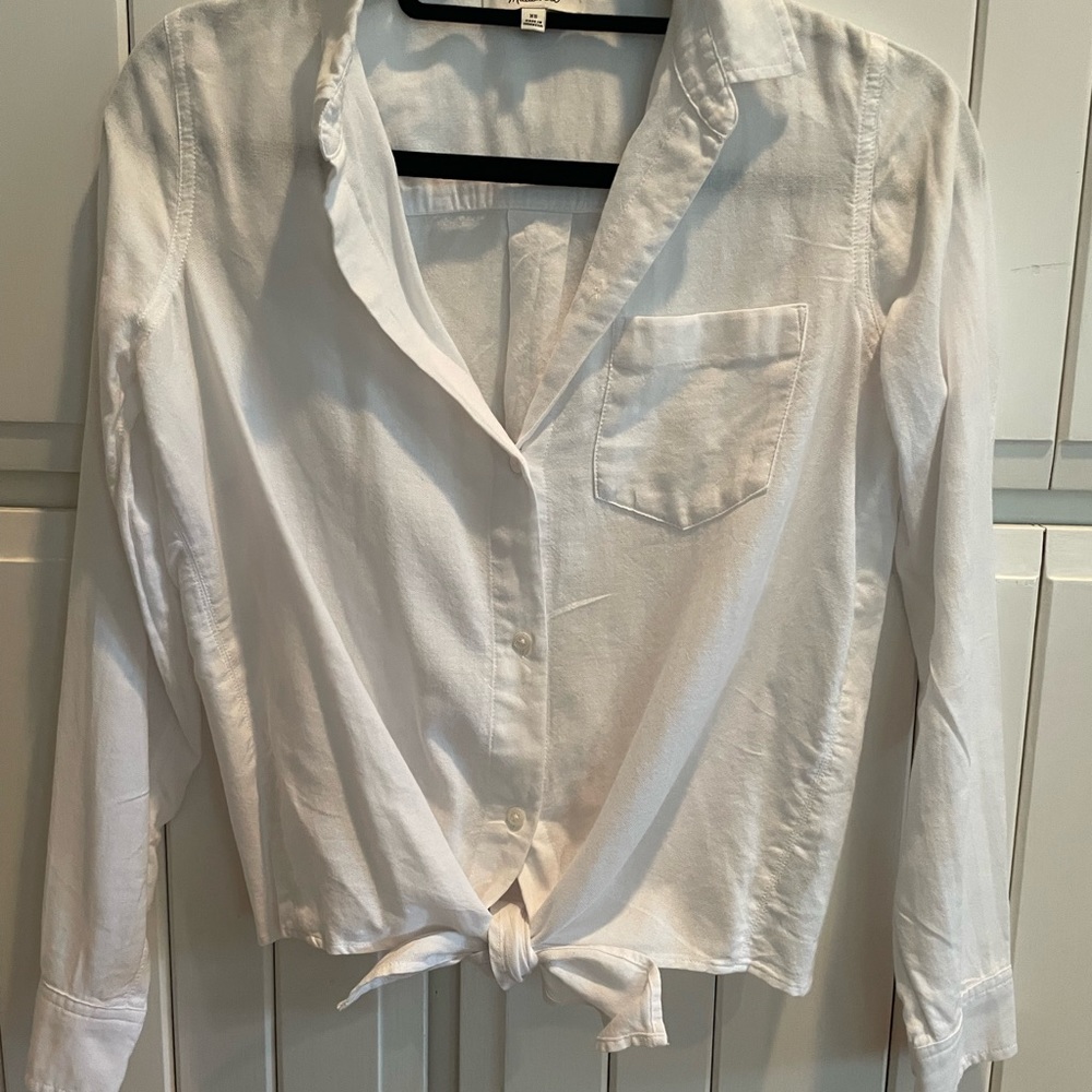 Madewell white blouse